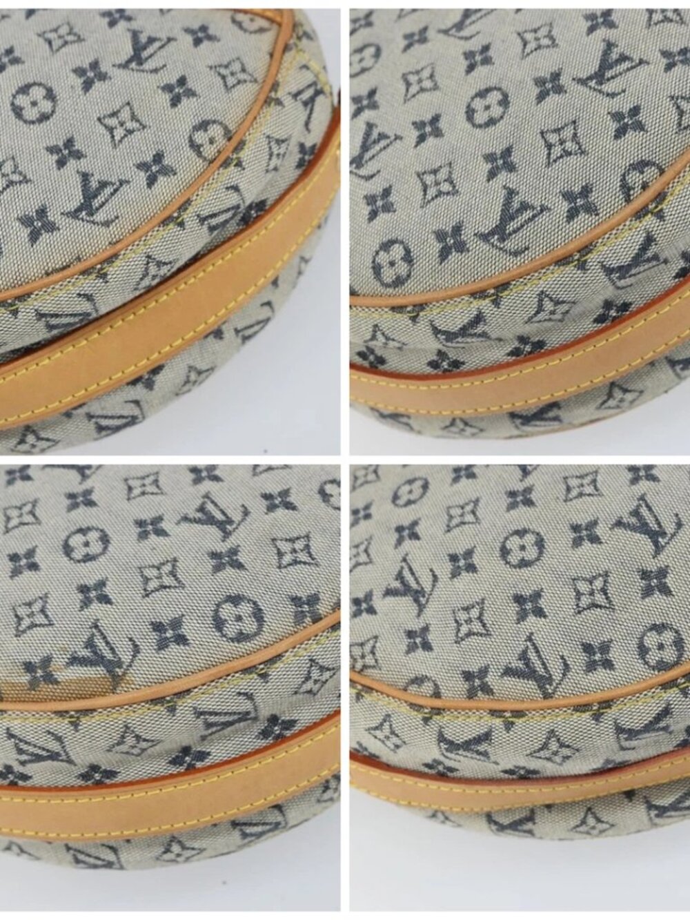 LOUIS VUITTON Monogram Mini Jeanne GM Shoulder Bag Blue M92000 LV Auth BA9672 - Picture 16 of 16